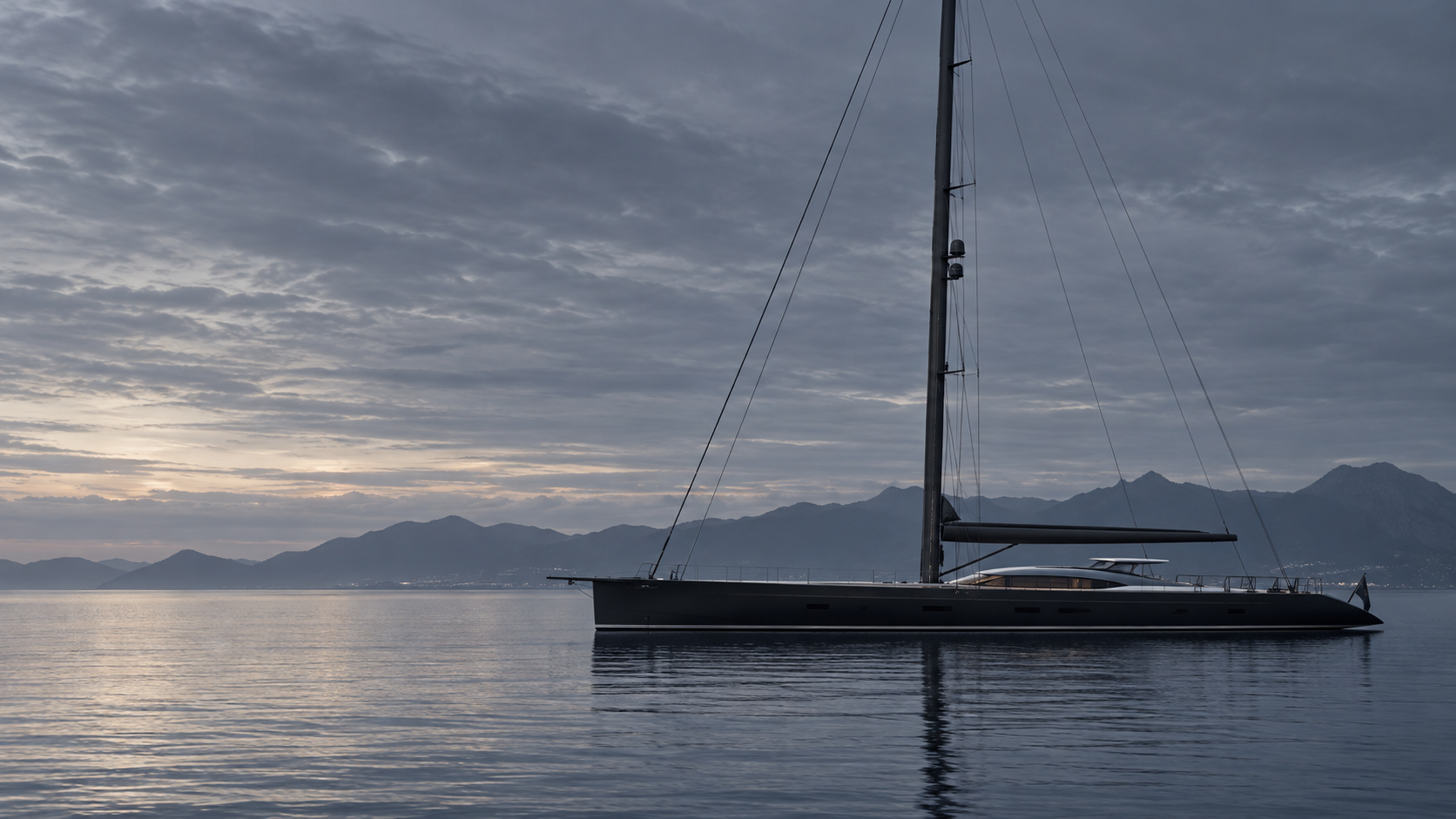Modern sailing yacht