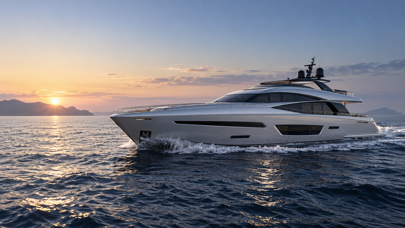 Modern motor yacht